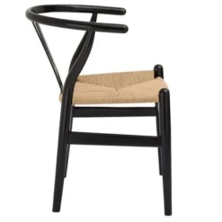 Poly And Bark Weave Chair - Solid Wood Frame (Black) - Single - Black - Short -Poly and Bark 15dbd308 7d55 4c14 82df c2f1c9417a0a