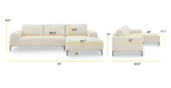 Rue Right-Facing Sectional Sofa -Poly and Bark 1b2ed13d scaled