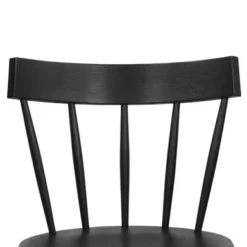 Poly And Bark Hava, Solid Wood Spindle-Back Windsor, Dining Chair - Black -Poly and Bark 1feec450 b6bb 4f36 aaff 59a3c29a77dc