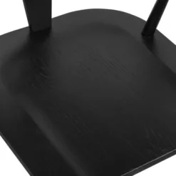 Poly And Bark Enzo Solid Oak Wood Dining Chair - Black -Poly and Bark 36a7f0ed d2c8 4c00 abdb 4ce121692135