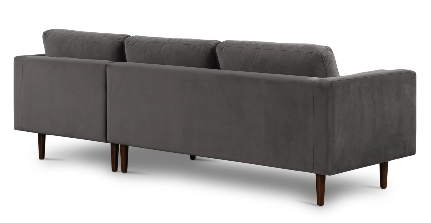Napa Velvet Right-Facing Sectional Sofa 18 Napa Velvet Right-Facing Sectional Sofa - Image 18