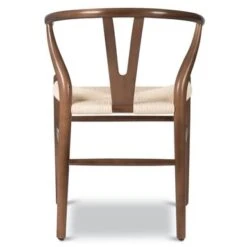 Poly And Bark Weave Chair - Solid Wood Frame (Walnut) - Single - Walnut - Short -Poly and Bark 4aa774bc a280 4acd 9c53 97928429cdf1