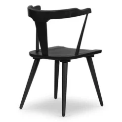 Poly And Bark Enzo Solid Oak Wood Dining Chair - Black -Poly and Bark 6873db17 88c8 4172 9f91 c2321b79a54a