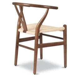 Poly And Bark Weave Chair - Solid Wood Frame (Walnut) - Single - Walnut - Short -Poly and Bark 6968b481 0eec 48c7 9954 8bffa1450f13