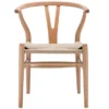 Poly And Bark Weave Chair - Solid Wood Frame (Natural) - Single - Short