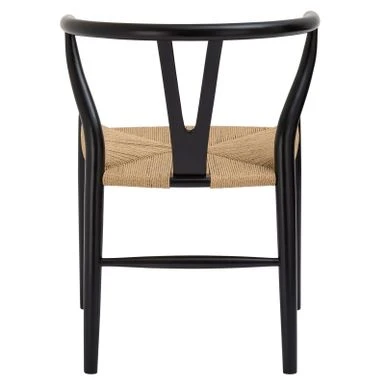 Poly And Bark Weave Chairs - Solid Wood Frame (Set Of 2) - Black 6 Poly And Bark Weave Chairs - Solid Wood Frame (Set Of 2) - Black - Image 6
