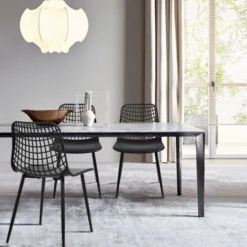 Poly And Bark Marais Dining Chair (Set Of 4) - White -Poly and Bark 8031deec b042 4a3f a95e 254a8fd4598a