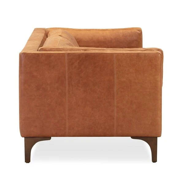Poly And Bark Argan Sofa In Cognac Tan - Genuine Italian Leather 4 Poly And Bark Argan Sofa In Cognac Tan - Genuine Italian Leather - Image 4