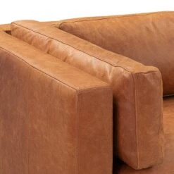 Poly And Bark Argan Sofa In Cognac Tan - Genuine Italian Leather 25 Poly And Bark Argan Sofa In Cognac Tan - Genuine Italian Leather -Poly and Bark Argan Sofa in Cognac Tan 5