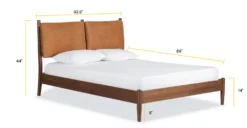 Truro Bed With Leather Cushions -Poly and Bark BD 696 QN TAN Linework a3b8b295 6330 4142 ba03 3629490fba41 scaled