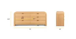 Cirq 6 Drawer Dresser -Poly and Bark BD A7190 230 Linework scaled