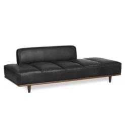Poly And Bark Jasper Daybed - Genuine Italian Leather -Poly and Bark Carson Carrington Bockefall Modern Leather Daybed 1