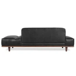 Poly And Bark Jasper Daybed - Genuine Italian Leather -Poly and Bark Carson Carrington Bockefall Modern Leather Daybed 4