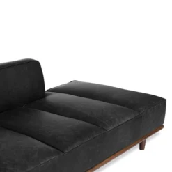 Poly And Bark Jasper Daybed - Genuine Italian Leather -Poly and Bark Carson Carrington Bockefall Modern Leather Daybed 6