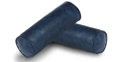 Napa Leather Bolster Pillow Set -Poly and Bark DC NAPA BLSTR BLU 1 scaled