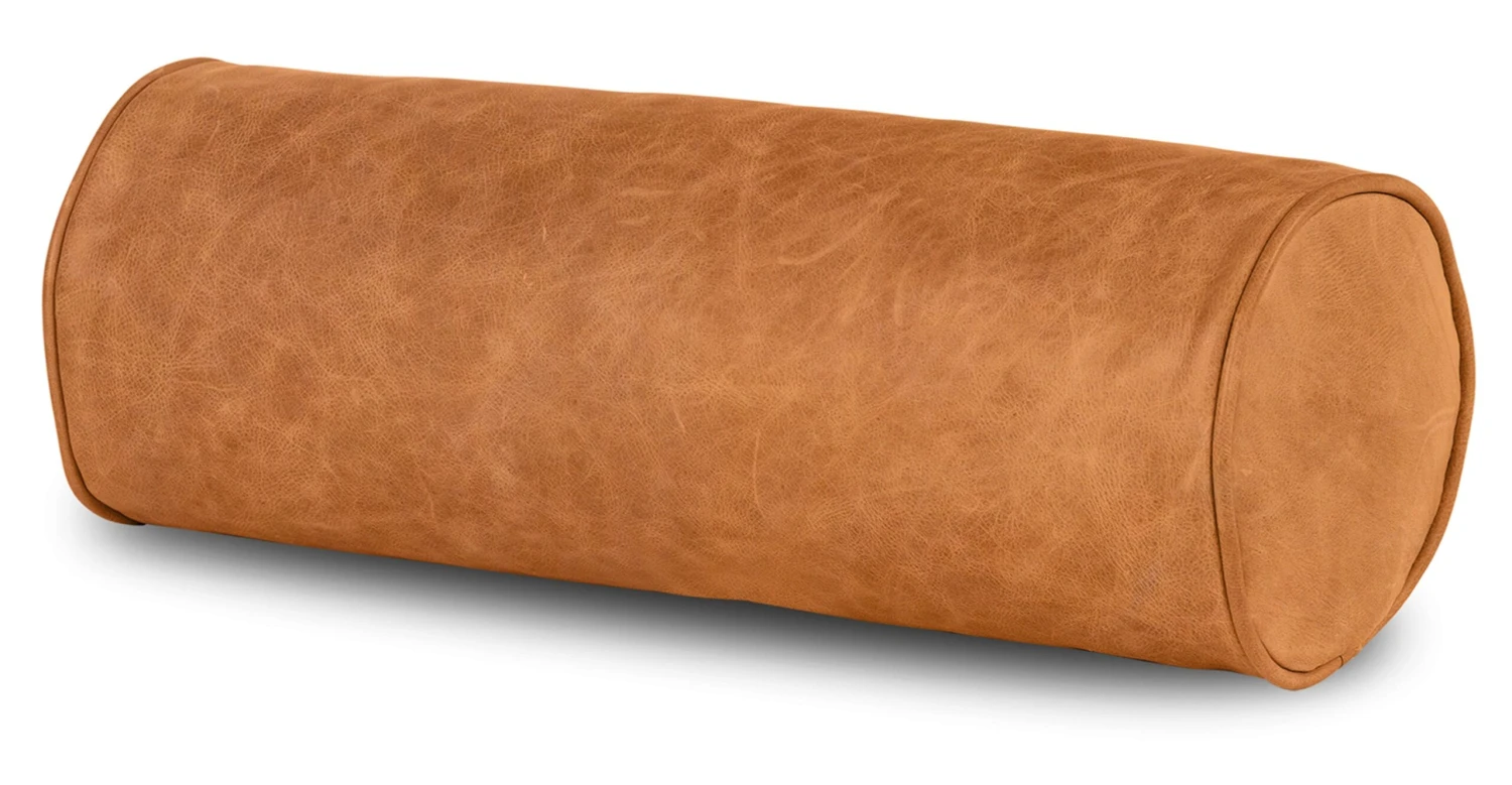Napa Leather Bolster Pillow Set 6 Napa Leather Bolster Pillow Set - Image 6