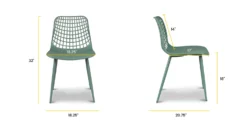 Marais Dining Chair -Poly and Bark DI 515 OGN Linework scaled