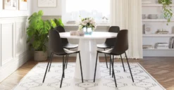 Isla Dining Chair -Poly and Bark DI 516 BLK X4 IslaChairinEbonyBlack Setof4 Lifestyle2 2890x1500px scaled