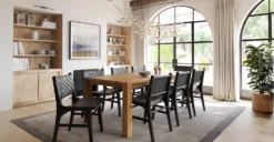 Festa Dining Table (82") 25 Festa Dining Table (82") -Poly and Bark DI 653 OAK 82 Festa82DiningTableinOak Lifestyle2 2890x1500px scaled