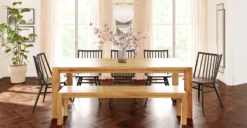 Festa Dining Table (82") 22 Festa Dining Table (82") -Poly and Bark DI 653 OAK 82 Festa82DiningTableinOak Lifestyle3 2890x1500px scaled