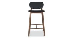 Bonato Leather Counter Stool 24 Bonato Leather Counter Stool -Poly and Bark DI 701 BKWL 2 15918056 ec3e 4027 ac6c 0eb4277b71e6
