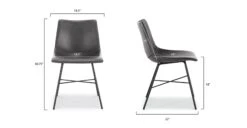 Paxton Dining Chair 37 Paxton Dining Chair -Poly and Bark DI C457 01 linework