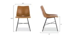 Paxton Dining Chair 28 Paxton Dining Chair -Poly and Bark DI C457 03 linework