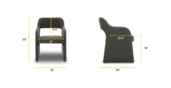 Chios Dining Chair -Poly and Bark DI C5336 314 Linework scaled