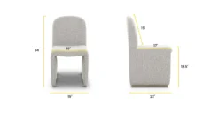 Sisak Dining Chair -Poly and Bark DI C7456 112 Linework scaled