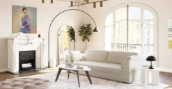 Capri Sofa -Poly and Bark LR 622 1 CapriSofainBrightAsh Lifestyle1 2890x1500px scaled