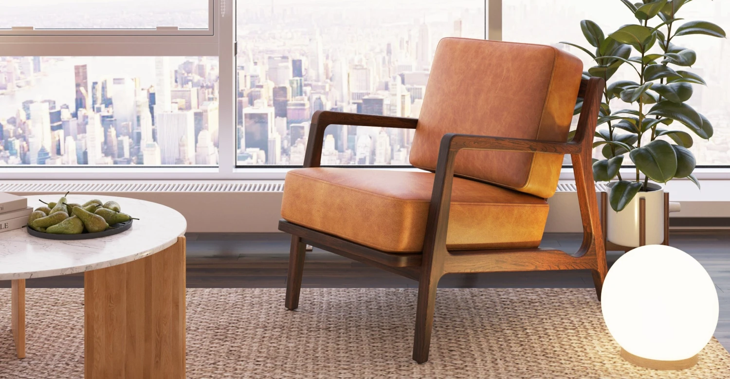 Verity Leather Lounge Chair 2 Verity Leather Lounge Chair - Image 2