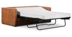 Napa 82" Leather Pull-Out Convertible Sleeper Sofa -Poly and Bark LR 739 TAN 4 scaled