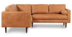Napa Leather Corner Sectional Sofa -Poly and Bark LR 770 TAN 1 scaled