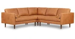Napa Leather Corner Sectional Sofa