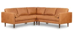 Napa Leather Corner Sectional Sofa