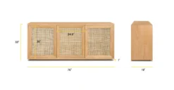 Tate 76" Sideboard 32 Tate 76" Sideboard -Poly and Bark LR A8754 OAK Linework scaled