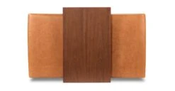 Jarmo Leather Ottoman With Walnut Table 24 Jarmo Leather Ottoman With Walnut Table -Poly and Bark LR B1884 210 5