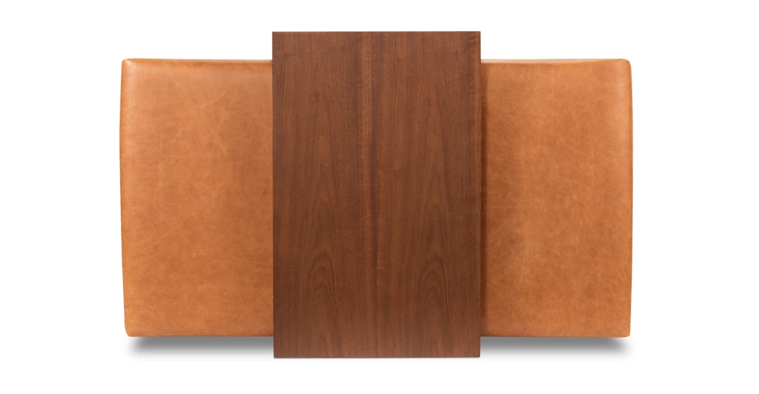 Jarmo Leather Ottoman With Walnut Table 5 Jarmo Leather Ottoman With Walnut Table - Image 5