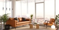 Napa 88.5” Sofa 24 Napa 88.5” Sofa -Poly and Bark LR B6059 210 NapaSofa88.5inCognacTan Straightarmrest Lifestyle2 2890x1500px 3aa9b22f dc44 4809 a6b3 930ac13099a3