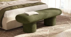 Este Bench -Poly and Bark LR C1417 312 EsteBenchinFernGreenBoucle Lifestyle1 2890x1500px scaled