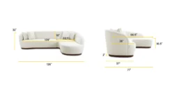 Arles Right-Facing Sectional 24 Arles Right-Facing Sectional -Poly and Bark LR C9834 RS 115 Linework scaled