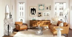 Cura 71" Sideboard 18 Cura 71" Sideboard -Poly and Bark LR D116 200 Cura71SideboardinWalnut Lifestyle2 2890x1500px