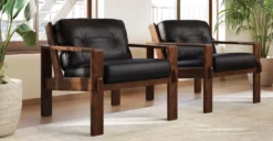 Skive Lounge Chair -Poly and Bark LR D347 001 SkiveLoungeChairinOnyxBlack Lifestyle1 2890x1500px scaled