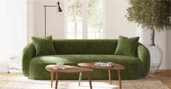 Poole 99" Sofa 31 Poole 99" Sofa -Poly and Bark LR F472 310 Poole99SofainDistressedGreenVelvet Lifestyle1 425x221 1