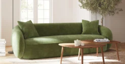 Poole 99" Sofa -Poly and Bark LR F472 310 Poole99SofainDistressedGreenVelvet Lifestyle2 2890x1500 1 scaled