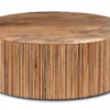 Deja 35" Round Coffee Table With Storage