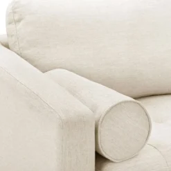 Poly And Bark Napa 72" Fabric Apartment Sofa -Poly and Bark Napa Fabric 7222 Apartment Sofa in Twill Wheat 2