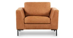 Calle Lounge Chair -Poly and Bark P LR 729 TAN MTLG BLK 1 scaled