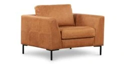 Calle Lounge Chair -Poly and Bark P LR 729 TAN MTLG BLK 2