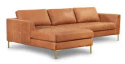 Calle Left-Facing Sectional -Poly and Bark P LR 732 LS TAN MTLG BRS5 2 scaled